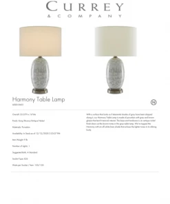 Currey And Company New Arrivals Harmony Table Lamp 11 Currey And Company New Arrivals Harmony Table Lamp