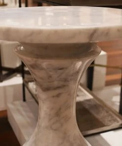 Currey And Company Jesper White Drinks Table New Arrivals