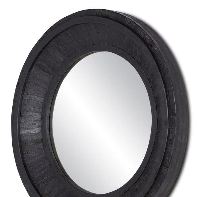 Currey And Company Kanor Black Round Mirror New Arrivals 4 Currey And Company Kanor Black Round Mirror New Arrivals