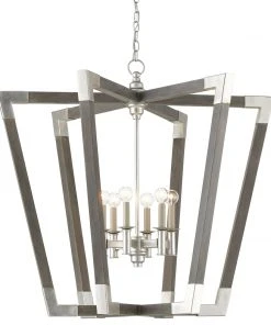 Currey And Company Bastian Large Lantern Gray New Arrivals
