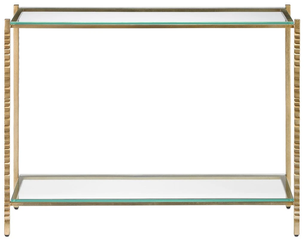 Currey And Company Logan Console Table Gold 4 Currey And Company Logan Console Table Gold