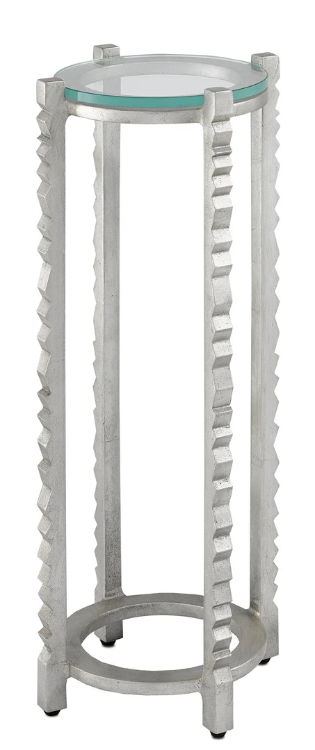 Currey And Company Logan Silver Drinks Table 3 Currey And Company Logan Silver Drinks Table