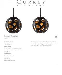 Currey And Company Pursley Pendant New Arrivals