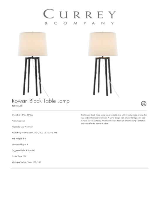 Currey And Company Rowan Table Lamp Black 5 Currey And Company Rowan Table Lamp Black