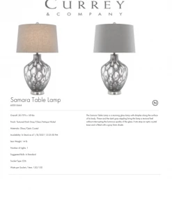 Currey And Company Samara Table Lamp New Arrivals 7 Currey And Company Samara Table Lamp New Arrivals