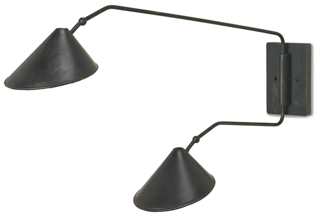 Currey And Company Serpa Double Wall Sconce 3 Currey And Company Serpa Double Wall Sconce