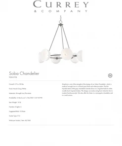 Currey And Company Soba Chandelier 7 Currey And Company Soba Chandelier
