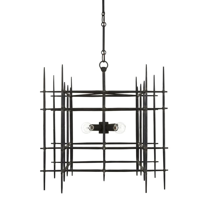 Currey And Company New Arrivals Steelhouse Small Chandelier 5 Currey And Company New Arrivals Steelhouse Small Chandelier