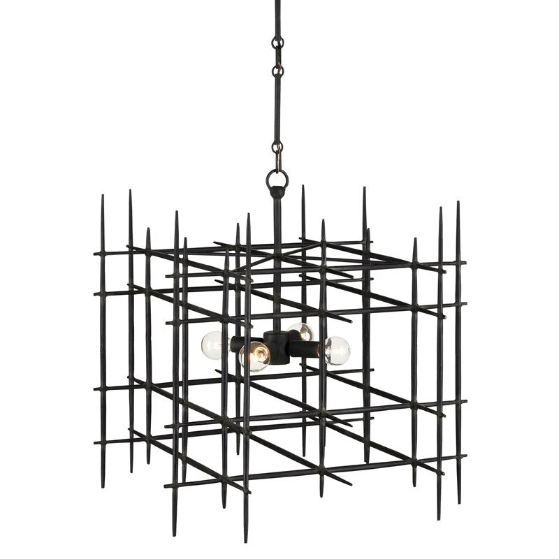 Currey And Company New Arrivals Steelhouse Small Chandelier 3 Currey And Company New Arrivals Steelhouse Small Chandelier