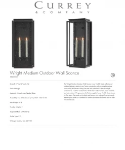 Currey And Company Tanzy Outdoor Sconce Medium New Arrivals 7 Currey And Company Tanzy Outdoor Sconce Medium New Arrivals