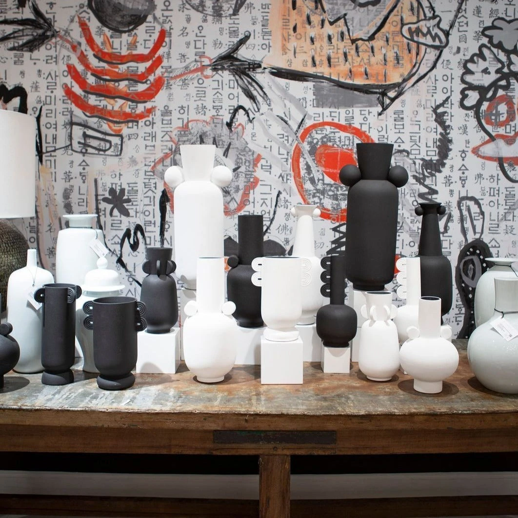 Currey And Company New Arrivals Happy 40 Three Wings Vase Black 4 Currey And Company New Arrivals Happy 40 Three Wings Vase Black