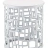 Currey And Company Wasi Accent Table White New Arrivals