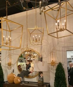 Currey And Company New Arrivals Denison Lantern Gold - 4 Sizes