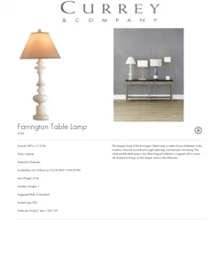 Currey And Company New Arrivals Farrington Table Lamp 11 Currey And Company New Arrivals Farrington Table Lamp