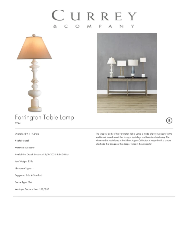 Currey And Company New Arrivals Farrington Table Lamp 7 Currey And Company New Arrivals Farrington Table Lamp