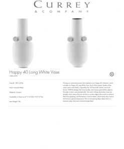 Currey And Company Happy 40 Long White Vase New Arrivals 7 Currey And Company Happy 40 Long White Vase New Arrivals