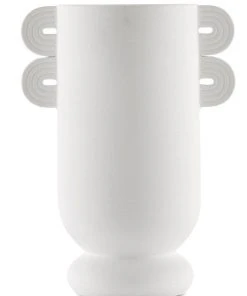 Currey And Company Happy 40 Straight Vase White
