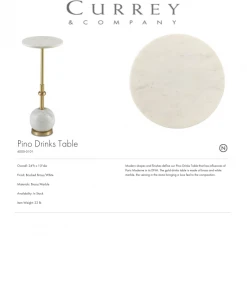 Currey And Company Pino Drinks Table 9 Currey And Company Pino Drinks Table