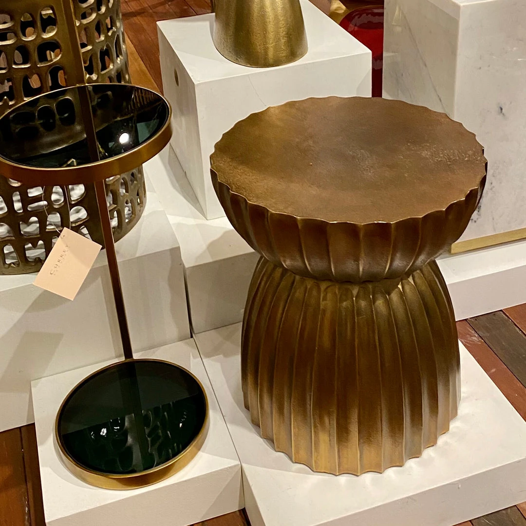 Currey And Company New Arrivals Rasi Antique Brass Table 4 Currey And Company New Arrivals Rasi Antique Brass Table