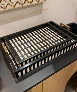 Currey And Company Swoop Tray Set Of Two