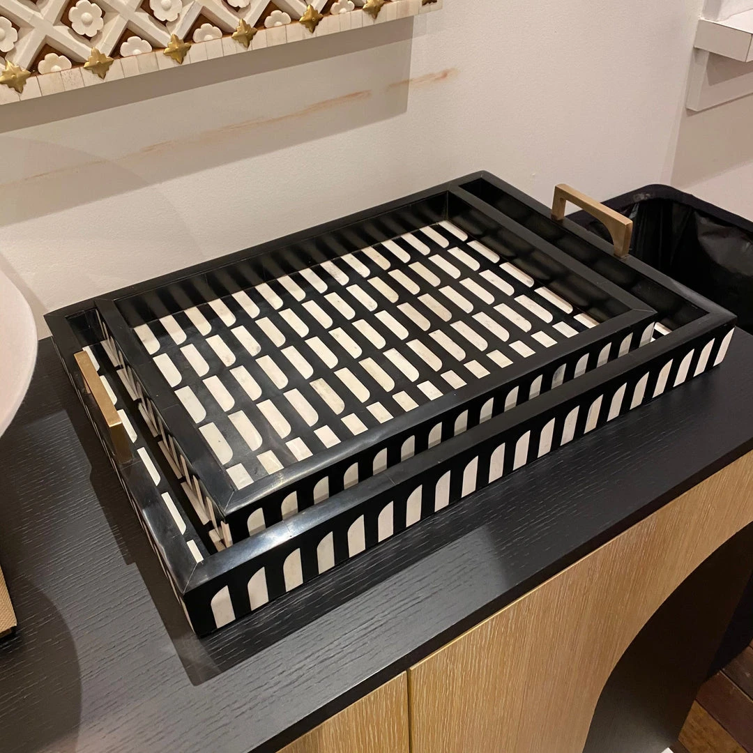 Currey And Company Swoop Tray Set Of Two 4 Currey And Company Swoop Tray Set Of Two