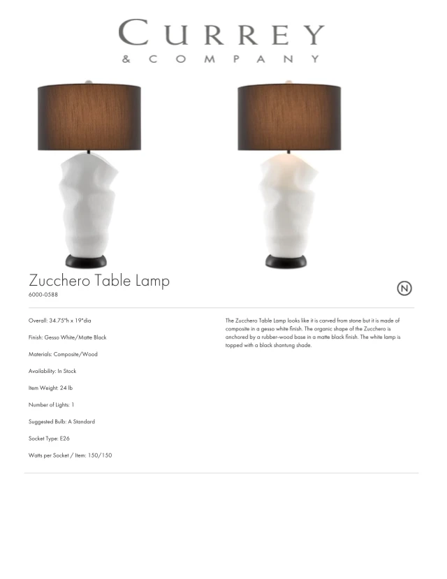 Currey And Company New Arrivals Zucchero Table Lamp 7 Currey And Company New Arrivals Zucchero Table Lamp