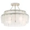 Currey And Company Vintner Blanc Semi-Flush Mount Chandelier 2 Currey And Company Vintner Blanc Semi-Flush Mount Chandelier