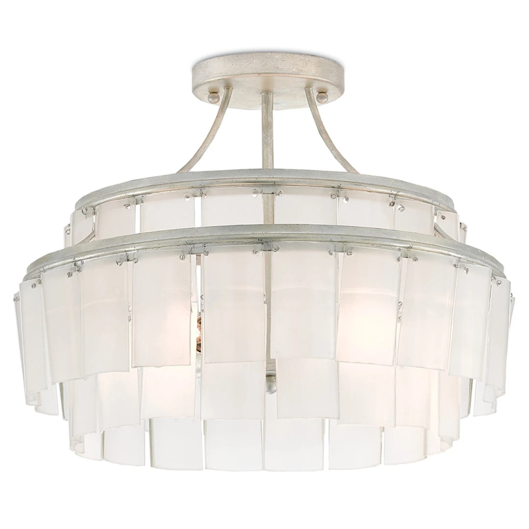 Currey And Company Vintner Blanc Semi-Flush Mount Chandelier 3 Currey And Company Vintner Blanc Semi-Flush Mount Chandelier