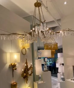 Currey And Company New Arrivals Forest Light Chandelier Gold