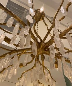 Currey And Company New Arrivals Forest Light Chandelier Gold