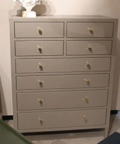 Made Goods Conrad Tallboy French Grey Raffia