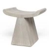Made Goods Annika Stool Sand Faux Shagreen 1 Made Goods Annika Stool Sand Faux Shagreen