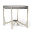 Made Goods New Arrivals Dexter Side Table Silver And Cool Gray Faux Shagreen 2 Made Goods New Arrivals Dexter Side Table Silver And Cool Gray Faux Shagreen