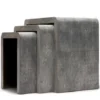 Made Goods Harlow Nesting Tables Cool Gray Faux Shagreen New Arrivals 1 Made Goods Harlow Nesting Tables Cool Gray Faux Shagreen New Arrivals
