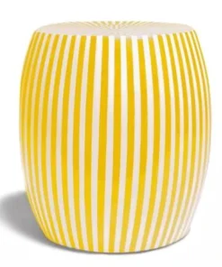 Made Goods Janson Stool Yellow And White