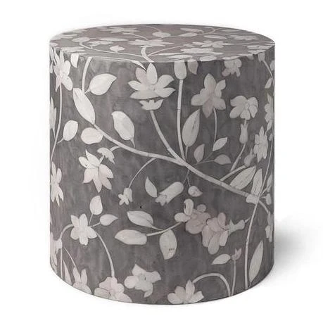 Made Goods Lola Drum Stool Gray New Arrivals Made Goods Lola Drum Stool Gray New Arrivals