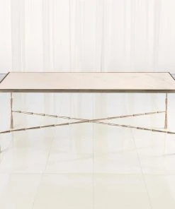 Global Views New Arrivals Spike Cocktail Table Antique Nickel White Marble 9 Global Views New Arrivals Spike Cocktail Table Antique Nickel White Marble
