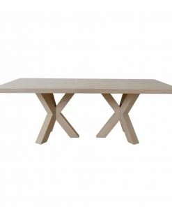 Worlds Away Haines Dining Table Cerused Oak