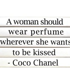 E Lawrence A Woman Should.. Coco Chanel 5 Book Stack