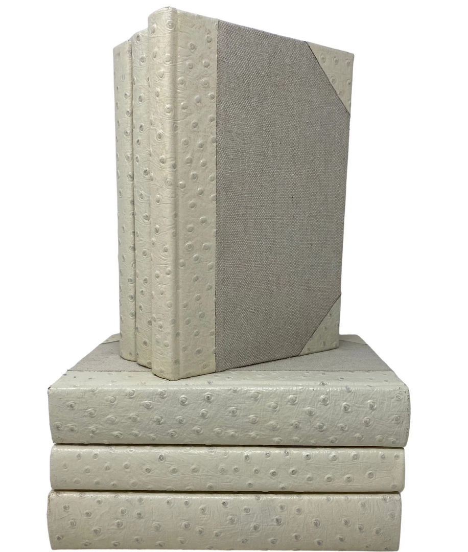 E Lawrence New Arrivals Ivory Ostrich Book Set Of 6 3 E Lawrence New Arrivals Ivory Ostrich Book Set Of 6