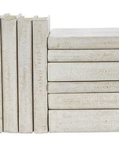 E Lawrence New Arrivals White Shagreen Books Set