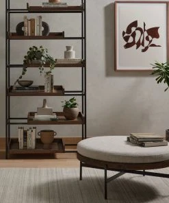 Four Hands Edwyn Large Ottoman Gibson Wheat New Arrivals