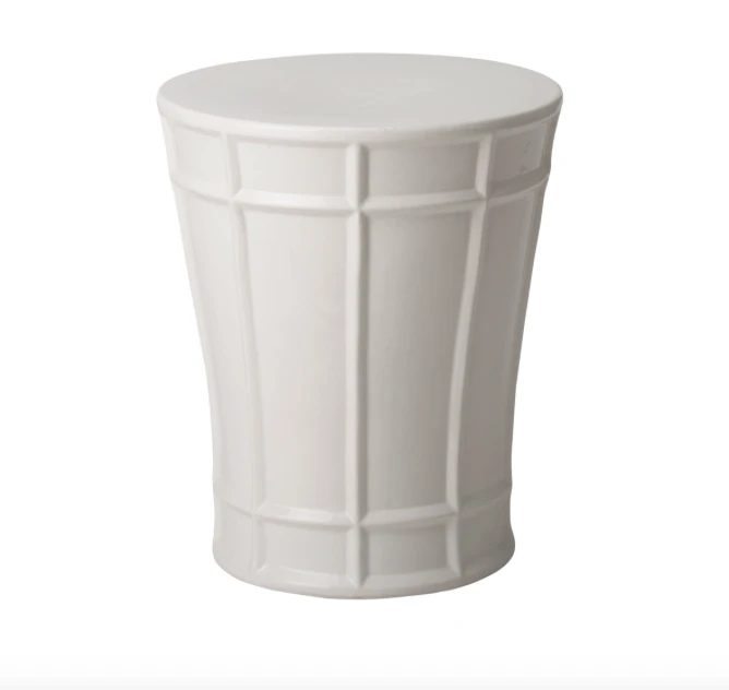 Emissary Varro Stool White Glaze New Arrivals 3 Emissary Varro Stool White Glaze New Arrivals