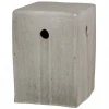 Emissary New Arrivals Square Stool Gray Glaze 2 Emissary New Arrivals Square Stool Gray Glaze