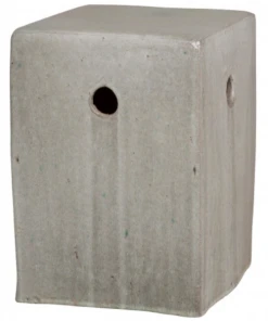 Emissary New Arrivals Square Stool Gray Glaze