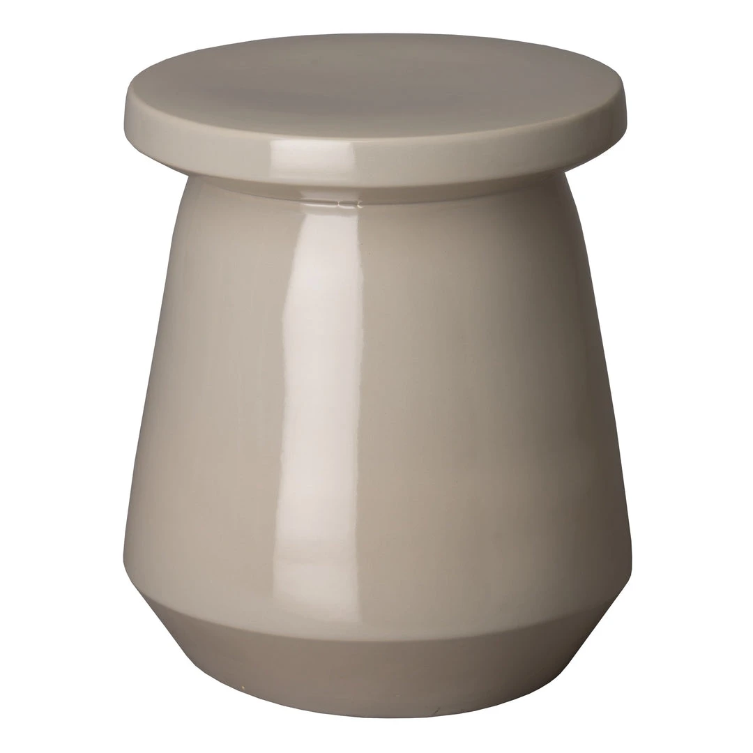 Emissary New Arrivals Vic Garden Stool Glossy Gray Glaze 3 Emissary New Arrivals Vic Garden Stool Glossy Gray Glaze