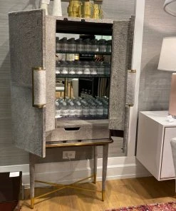 Bungalow 5 New Arrivals Florian Tall Bar Cabinet Gray 17 Bungalow 5 New Arrivals Florian Tall Bar Cabinet Gray