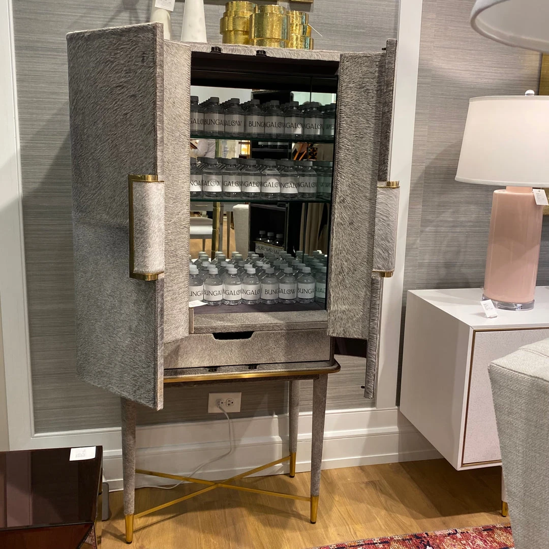 Bungalow 5 New Arrivals Florian Tall Bar Cabinet Gray 6 Bungalow 5 New Arrivals Florian Tall Bar Cabinet Gray