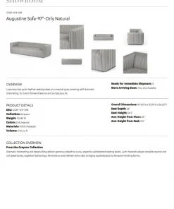 Four Hands Augustine Sofa Orly Natural