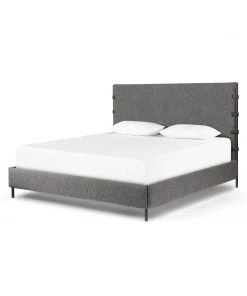 Four Hands New Arrivals Anderson Bed Knoll Charcoal